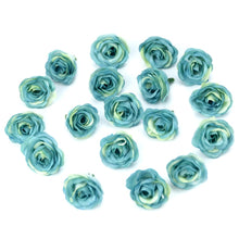 Load image into Gallery viewer, 10/50/100pcs 2.5cm Mini Silk Artificial Rose Flower Heads For Wedding Party Home Decoration DIY Accessories Fake Flowers Craft
