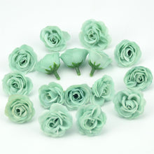 Load image into Gallery viewer, 10/50/100pcs 2.5cm Mini Silk Artificial Rose Flower Heads For Wedding Party Home Decoration DIY Accessories Fake Flowers Craft
