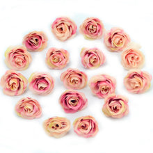 Load image into Gallery viewer, 10/50/100pcs 2.5cm Mini Silk Artificial Rose Flower Heads For Wedding Party Home Decoration DIY Accessories Fake Flowers Craft
