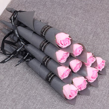Load image into Gallery viewer, 10/5Pcs Soap Rose Bouquet Valentines Day Gift for Fridend Wedding Bouquet Home Decorations Holding Artificial Rose Flowers
