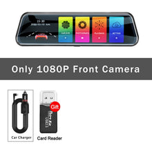 Load image into Gallery viewer, 10 Inch Mirror Camera for Car Touch Screen Video Recorder Rearview mirror Dash Cam Front and Rear Camera Mirror DVR Black Box
