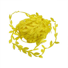 Load image into Gallery viewer, 10 Meter Silk Leaf-Shaped Handmake Artificial green Leaves For Wedding Decoration Wreath Gift Scrapbooking Craft Fake Flower

