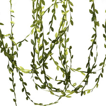 Load image into Gallery viewer, 10 Meter Silk Leaf-Shaped Handmake Artificial green Leaves For Wedding Decoration Wreath Gift Scrapbooking Craft Fake Flower

