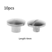 Load image into Gallery viewer, Screws 10 Pairs Brass Chicago Screws Posts Belt Button for Leather Bookbinding Crafts
