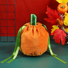 Load image into Gallery viewer, 10 Pcs Pumpkin Gift Bags Little Hallowee Gift Bags With Drawstring Thanksgiving Pumpkin Candy Bags For Gift Goodies Candy Snacks
