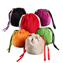 Load image into Gallery viewer, 10 Pcs Pumpkin Gift Bags Little Hallowee Gift Bags With Drawstring Thanksgiving Pumpkin Candy Bags For Gift Goodies Candy Snacks

