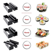 Load image into Gallery viewer, 10 Pcs/Set DIY Sushi Making Kit Roll Sushi Maker Rice Roll Mold Kitchen Sushi Tools Japanese Sushi Cooking Tools Kitchen Tools
