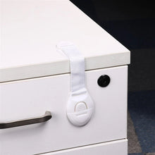 Load image into Gallery viewer, 10pcs/Lot Drawer Door Cabinet Cupboard Toilet Safety Locks Baby Kids Safety Care Plastic Locks Straps Infant Baby Protection
