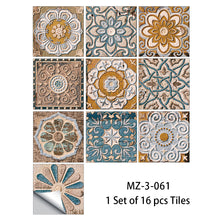 Load image into Gallery viewer, 10pcs/set Cream Marble Frosted Tiles Floor Wall Sticker Kitchen Bathroom Home Renovation Wallpaper Non-slip Beige Wall Decals
