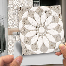 Load image into Gallery viewer, 10pcs/set Cream Marble Frosted Tiles Floor Wall Sticker Kitchen Bathroom Home Renovation Wallpaper Non-slip Beige Wall Decals
