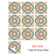 Load image into Gallery viewer, 10pcs/set Cream Marble Frosted Tiles Floor Wall Sticker Kitchen Bathroom Home Renovation Wallpaper Non-slip Beige Wall Decals
