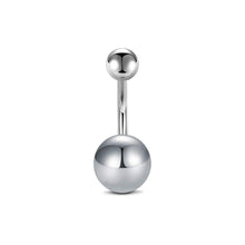 Load image into Gallery viewer, Sexy Halter Belly Button Ring Oreja 14G Double Round Cubic Zirconia 316L Surgical Steel Belly Piercing Jewelry
