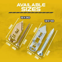 Load image into Gallery viewer, Screws 10 pcs Self Drilling Anchors Screws Drywall Anchor Self Tapping Screws Easy Application
