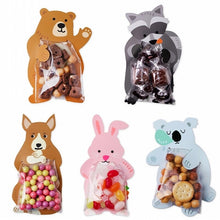Load image into Gallery viewer, 10pcs/lot Animal Cute Gift Bags Candy Bags Baby Shower Birthday Party Cookie Bags Bear Candy Box Greeting Cards Popular Rabbit
