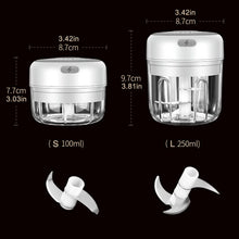 Load image into Gallery viewer, 100/250ml Electric Garlic Masher Garlic Press Vegetable Chili Meat Garlic Chopper Press USB Masher Machine Kitchen Gadgets
