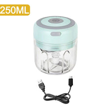 Load image into Gallery viewer, 100/250mL Mini Electric Garlic Chopper USB Charging Ginger Masher Machine Sturdy Durable Chili Vegetable Crusher Kitchen Tool
