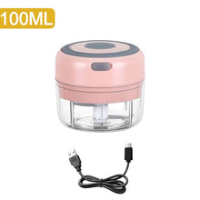 Load image into Gallery viewer, 100/250mL Mini Electric Garlic Chopper USB Charging Ginger Masher Machine Sturdy Durable Chili Vegetable Crusher Kitchen Tool
