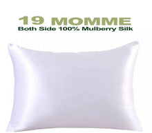 Load image into Gallery viewer, Mulberry Silk Two Sides Silk Pillowcase Charmeuse silk Pillow Cover Invisiable Zipper Closure
