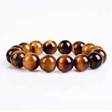 Load image into Gallery viewer, Real Natural Tiger Eyes Brazalete Men Women Strand 4/6/8/10/12/14mm Stone Brazalete Hombre Jewelry Accessories Pulseras
