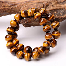 Load image into Gallery viewer, Real Natural Tiger Eyes Brazalete Men Women Strand 4/6/8/10/12/14mm Stone Brazalete Hombre Jewelry Accessories Pulseras
