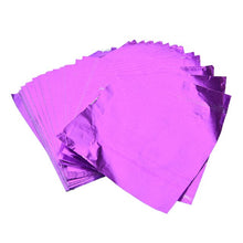 Load image into Gallery viewer, 100pcs/set Crepe Paper Sheets Candy Chocolate Sweets Confectionary Square Foil Wrapper Package Paper Sweets Tinfoil Lolly Party
