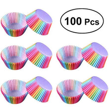 Load image into Gallery viewer, 100pcs Cupcake Liner Baking Cups Cupcake Mold Party Tray Cake Mold Paper Cases Cake Tools Bakeware Kitchen,Dining &amp; Bar Home
