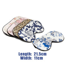 Load image into Gallery viewer, Silk Sleep Mask Porcelain Pattern Eyeshade Eye Cover Shading Blindfold Thicken Soft  Eye Mask Sleeping Travel Eyepatch
