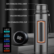 Load image into Gallery viewer, 1000ML Smart Thermos Bottle Keep Cold and Hot Bottle Temperature Display Intelligent Thermos for Water Tea Coffee Vacuum Flasks
