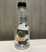 Load image into Gallery viewer, 1000ml Plastic Straw Cartoon Frosted Leak Proof Panda Bear Pattern Transparent Water Cup Sports Drink Cup
