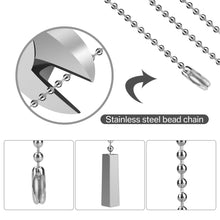 Load image into Gallery viewer, 100CM Chrome Light Pull Rope Switch Universal Chain Cord Controller For Showroom Bathroom Home Ceiling Fan Lamp Replacement Part
