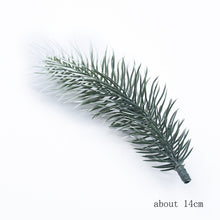 Load image into Gallery viewer, 100pcs Artificial plants Plastic pine needle snowflake Christmas wreath material  Wedding Decorative flowers wreaths Home decor
