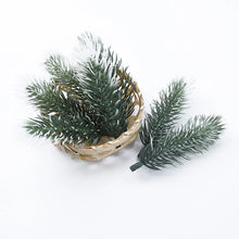 Load image into Gallery viewer, 100pcs Artificial plants Plastic pine needle snowflake Christmas wreath material  Wedding Decorative flowers wreaths Home decor
