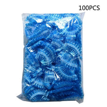 Load image into Gallery viewer, 100Pcs Thickened Disposable Plastic Waterproof Ear Protector Cover Cap Salon Hairdressing Dye Shield Earmuffs Shower Tool
