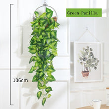 Load image into Gallery viewer, 100cm Artificial Plants Hanging Vines Wedding Garden Decoration Fake Plant Decor for Wall Green Leaves Vines Decorating
