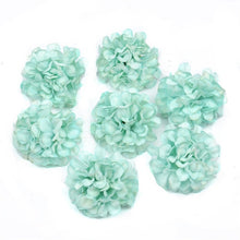 Load image into Gallery viewer, 100pcs/lot Silk Hydrangea Artificial Flower Heads For Wedding Christmas Decoration DIY Wreath Scrapbooking Craft Fake Flowers
