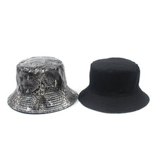 Load image into Gallery viewer, Snake Pattern Bucket Hat Men and Women Street Trendy Double-Sided Wear Hip Hop Hat Travel Sun-Proof Basin Hat
