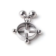 Load image into Gallery viewer, 2pcs Stainless Steel Bell Piercing Jewelry Nipple Ring Electroplating Nipple Ring Clip
