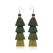 Load image into Gallery viewer, Handmade Tassel Earrings for Girls Vintage Ethnic Style Long Earrings Bohemian Personalized Eardrops Ornament Ear Stud
