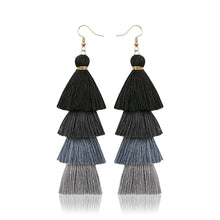 Load image into Gallery viewer, Handmade Tassel Earrings for Girls Vintage Ethnic Style Long Earrings Bohemian Personalized Eardrops Ornament Ear Stud
