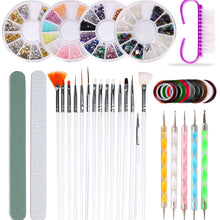 Load image into Gallery viewer, Nail Beauty Tool Set Nail Brush Nail File Manicure Jewelry Plate Decoration 10-Piece Set Nail Beauty Products
