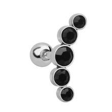 Load image into Gallery viewer, Stainless Steel Czech Diamond Stud Earrings Otica Ding Piercing Jewelry
