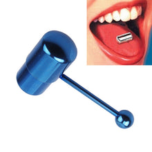 Load image into Gallery viewer, Tongue Pin Exquisite Electroplated Stainless Steel Human Body Piercing Accessories Vibration Tongue Ring
