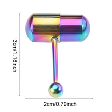 Load image into Gallery viewer, Tongue Pin Exquisite Electroplated Stainless Steel Human Body Piercing Accessories Vibration Tongue Ring
