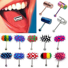 Load image into Gallery viewer, Tongue Pin Exquisite Electroplated Stainless Steel Human Body Piercing Accessories Vibration Tongue Ring
