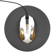 Load image into Gallery viewer, 22 * 22cm round Leather Mouse Pad Computer Desk Pad
