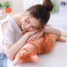 Load image into Gallery viewer, 1pc 50cm Simulation Plush Cat Pillows Soft Stuffed Animals Cushion Sofa Decor Cartoon Plush Toys for Children Kids Gift
