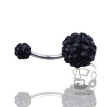 Load image into Gallery viewer, Belly Button Ring Sexy Shiny Navel Belly Button Ring Barbell Rhinestone Body Piercing Jewelry
