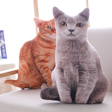 Load image into Gallery viewer, 1pc 50cm Simulation Plush Cat Pillows Soft Stuffed Animals Cushion Sofa Decor Cartoon Plush Toys for Children Kids Gift
