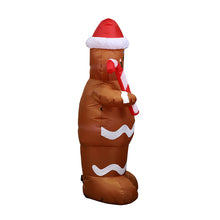 Load image into Gallery viewer, Decoration 1.5M Gingerbread Man Inflatable Model Christmas Inflatable Elderly Snowman
