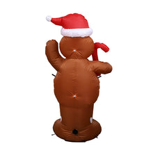 Load image into Gallery viewer, Christmas Courtyard Decoration 1.5M Gingerbread Man Christmas Inflatable Elderly Snowman
